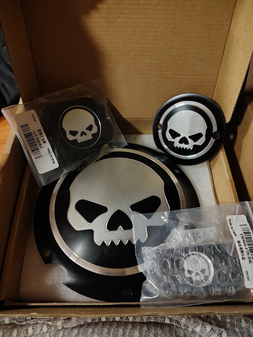 Four Piece Original Harley Willie G Y2K+ Sportster Derby Engine Covers